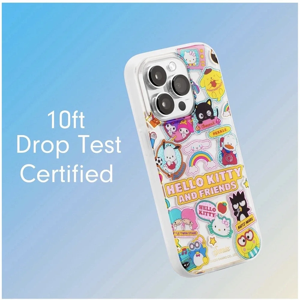 D0042-Sonix Hello Kitty and Friends MagSafe Case iPhone 14 Pro Max Sticker Clear